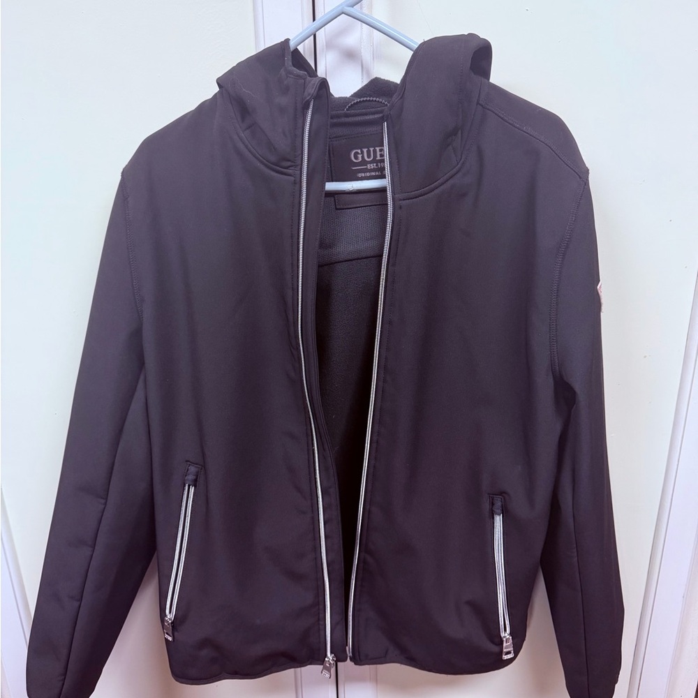 Guess Charcoal Hooded Jacket